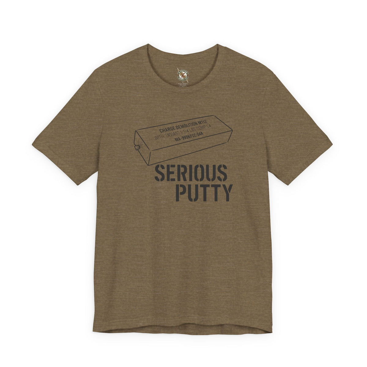 K-Factor Supply Co Serious Putty T-Shirt Heather Olive / S