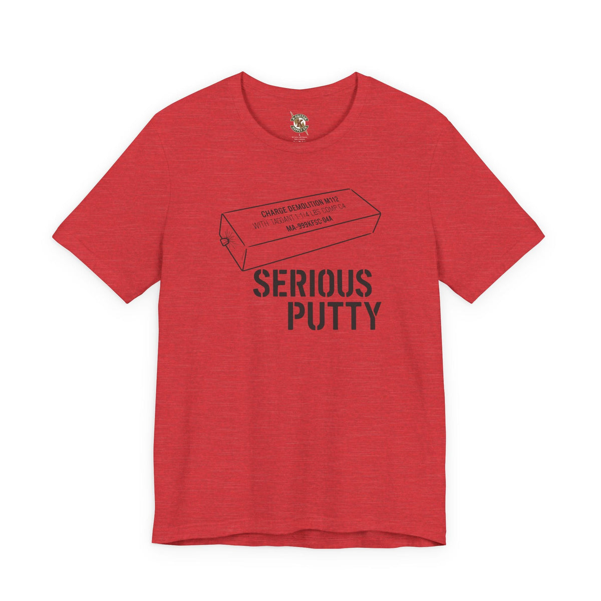 K-Factor Supply Co Serious Putty T-Shirt Heather Red / S