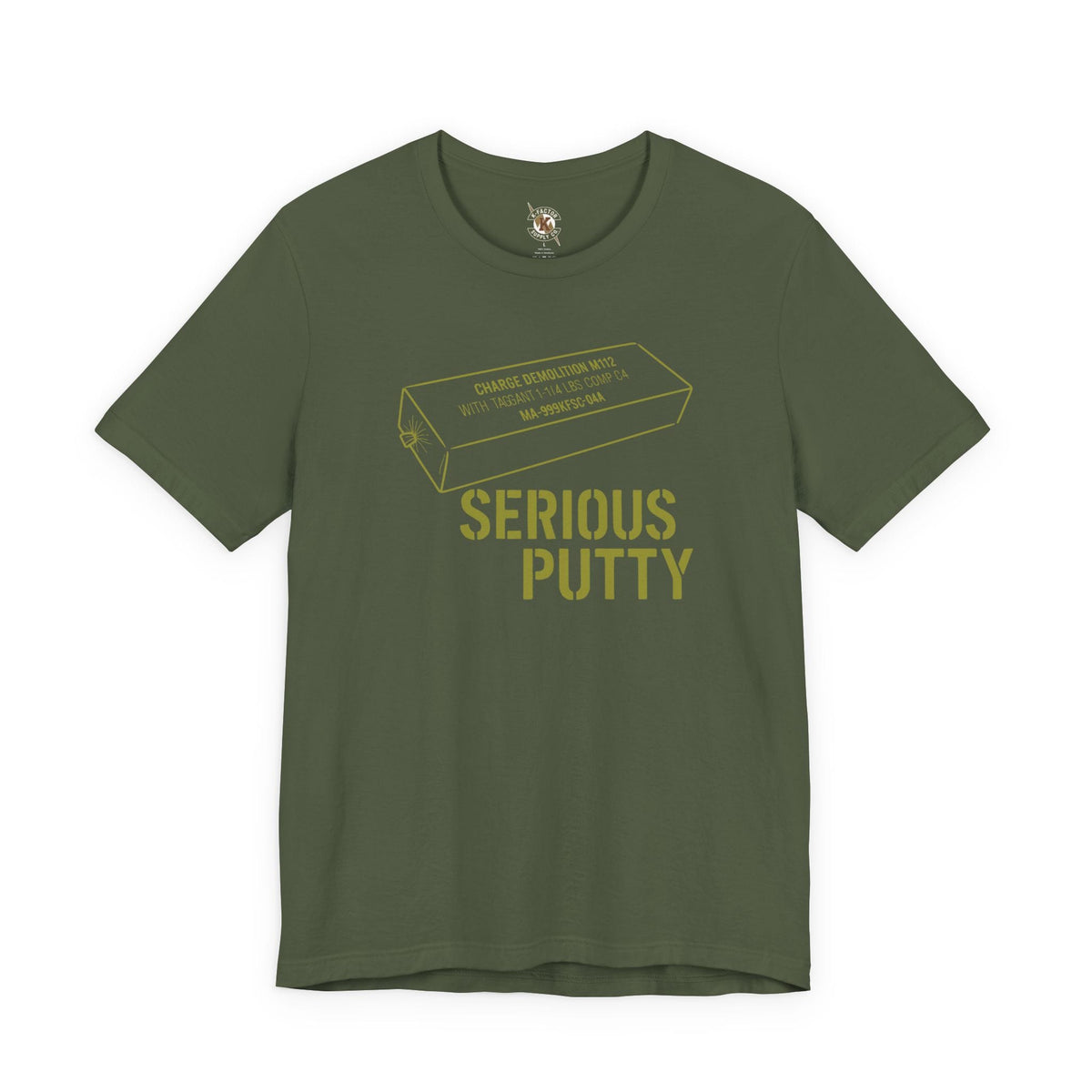 K-Factor Supply Co Serious Putty T-Shirt Military Green / S