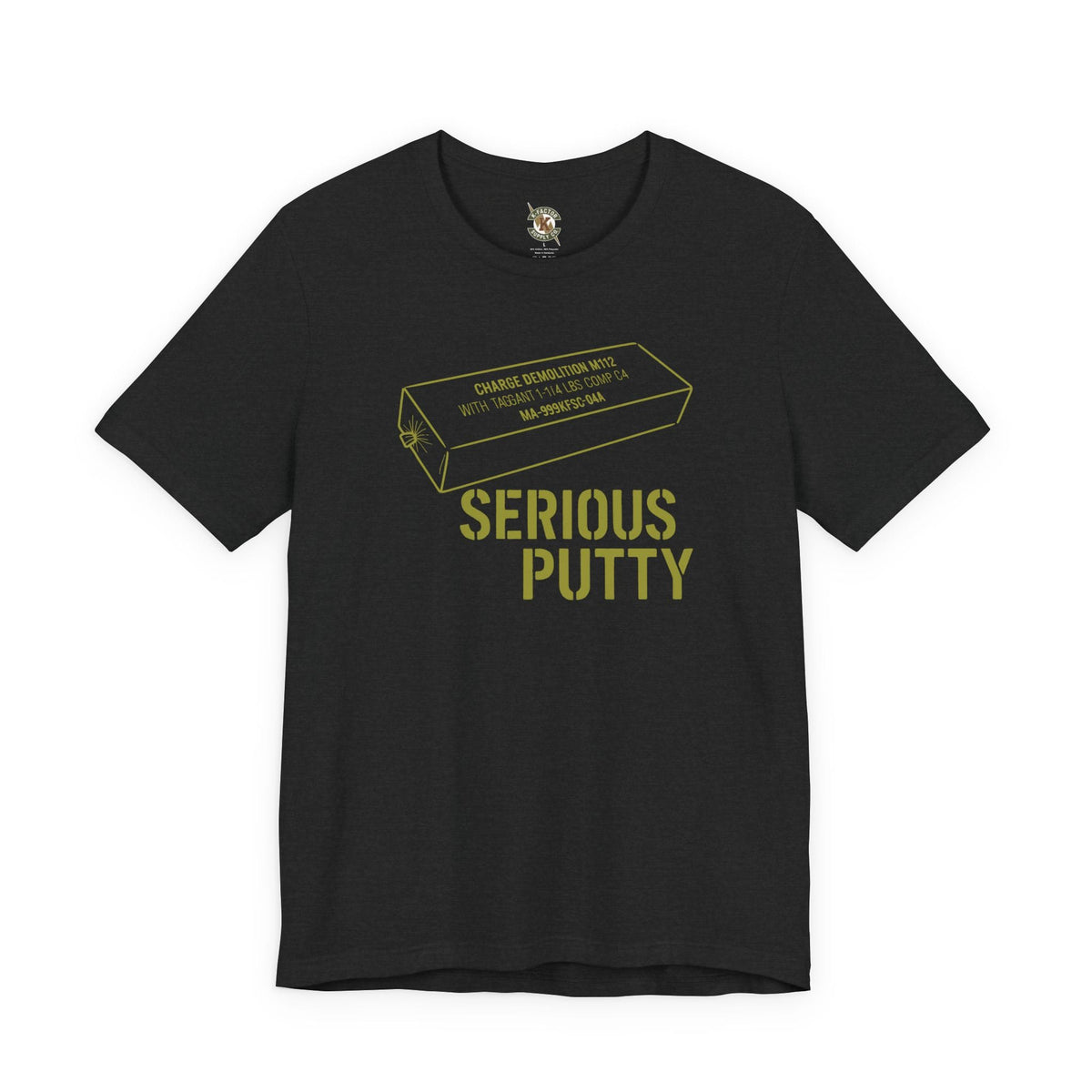 K-Factor Supply Co Serious Putty T-Shirt Solid Black Blend / S