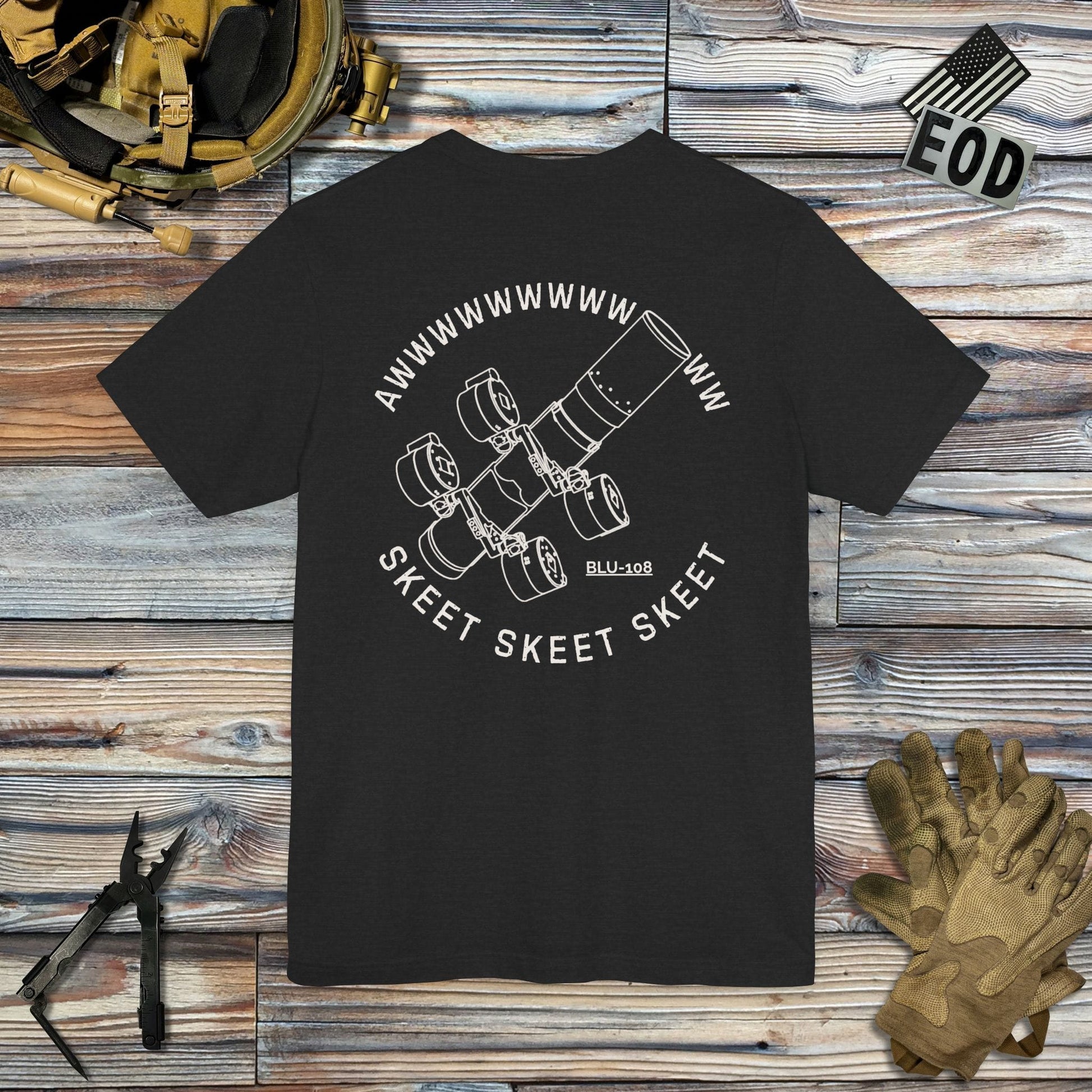 K-Factor Supply Co Skeet Skeet Skeet - Ammo Edit (Back Print) T-Shirt