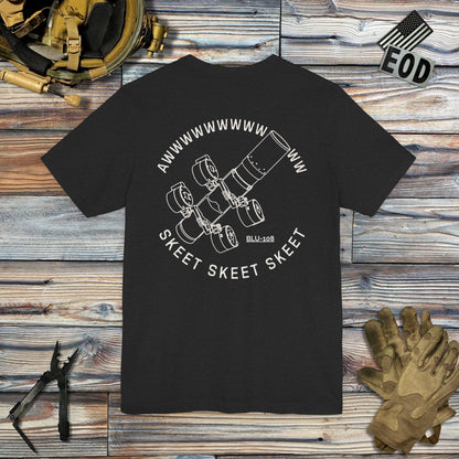 K-Factor Supply Co Skeet Skeet Skeet - Ammo Edit (Back Print) T-Shirt