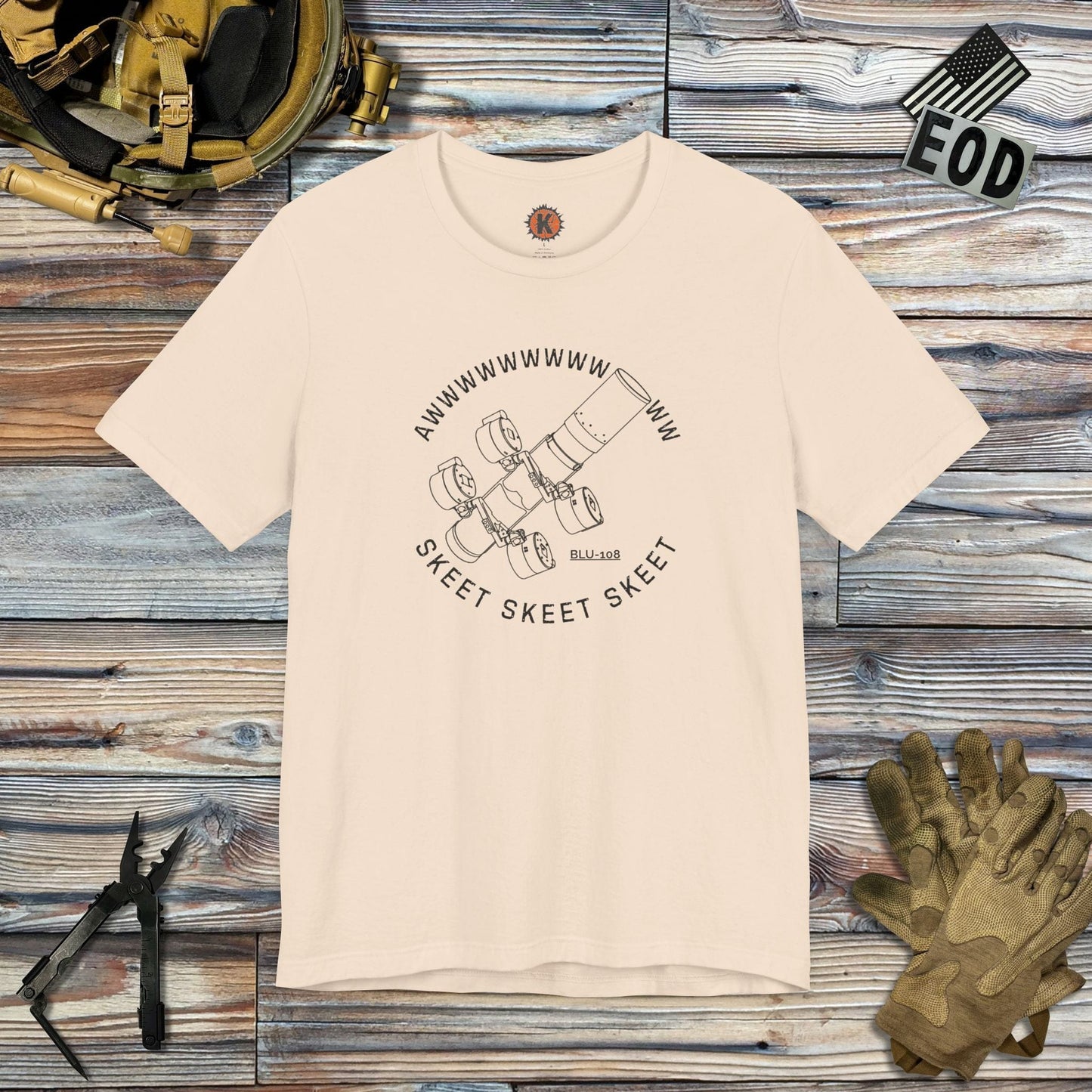 K-Factor Supply Co Skeet Skeet Skeet T-Shirt Soft Cream / S