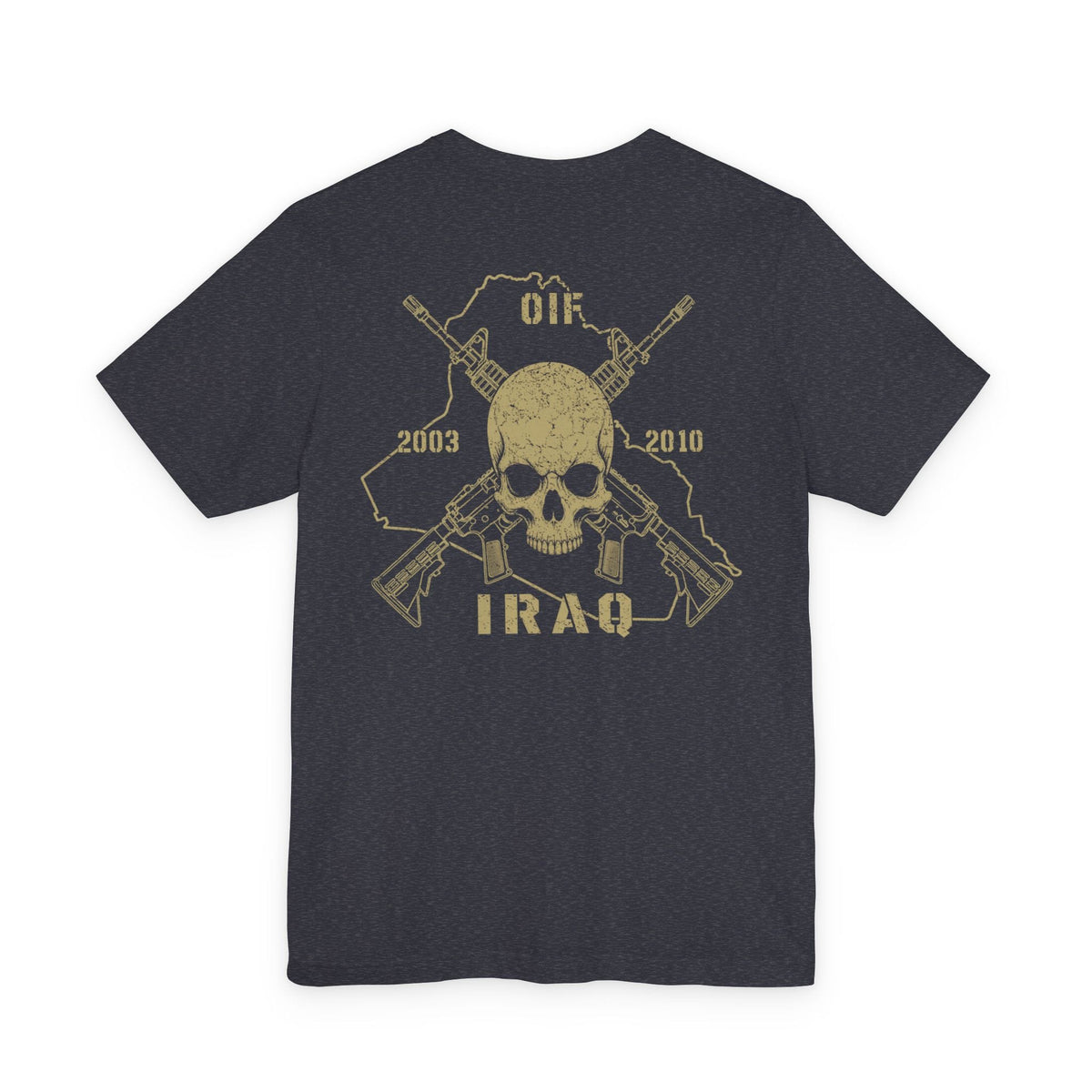 K-Factor Supply Co Skull & Carbines - OIF (Back Print) T-Shirt