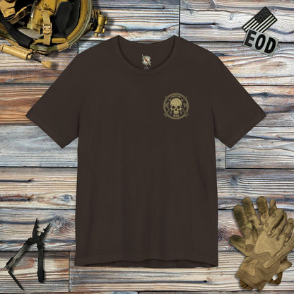 K-Factor Supply Co Skull & Carbines - OIF/OND (Back Print) T-Shirt Brown / S