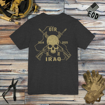 K-Factor Supply Co Skull & Carbines- OIR (Iraq) [Back Print] T-Shirt