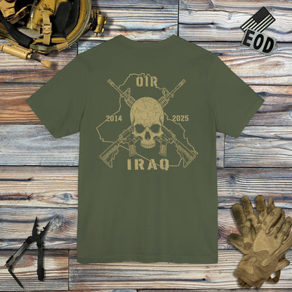 K-Factor Supply Co Skull & Carbines- OIR (Iraq) [Back Print] T-Shirt