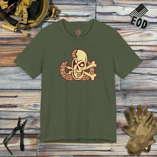 K-Factor Supply Co Skully Crab T-Shirt Military Green / S