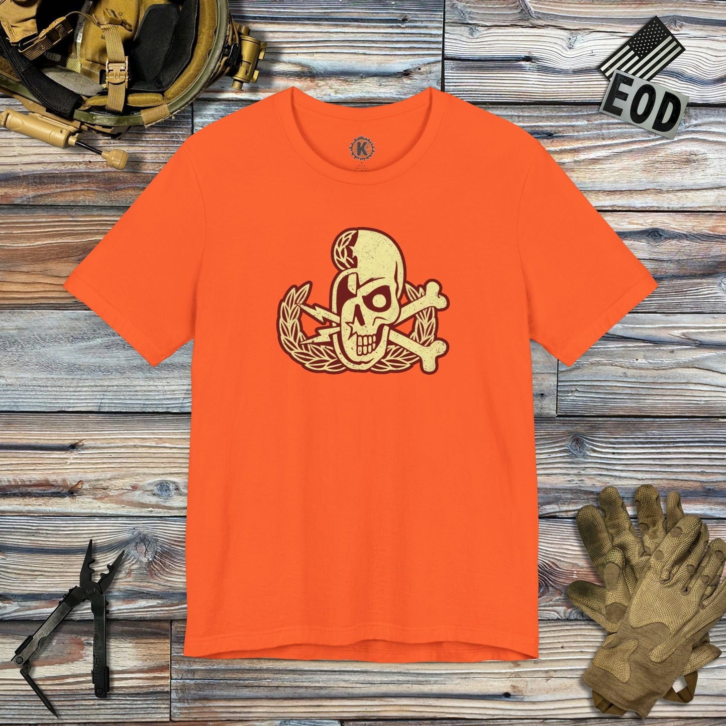 K-Factor Supply Co Skully Crab T-Shirt Orange / S