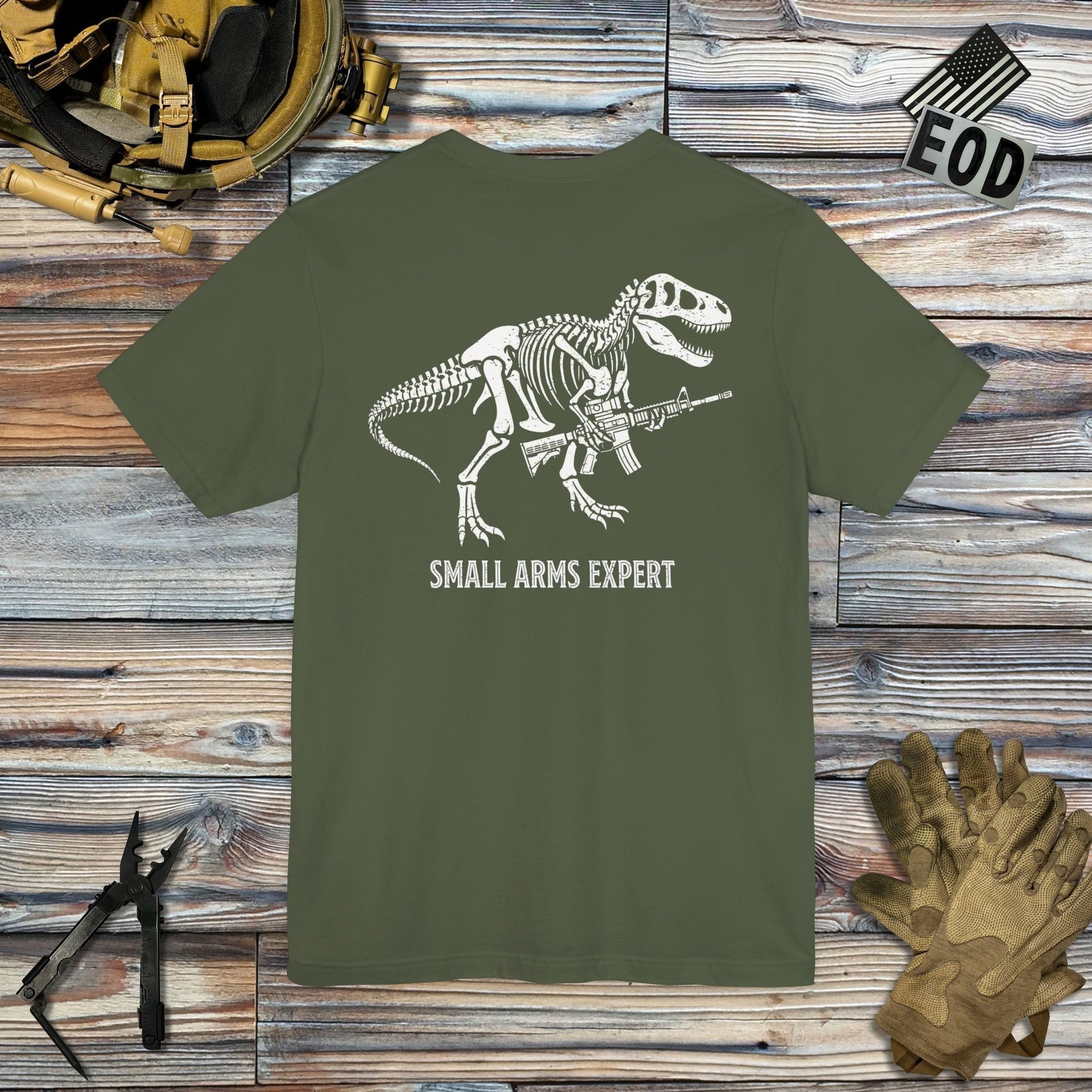 K-Factor Supply Co Small Arms Mk 1 Mod 0 - M4 (Back Print) T-Shirt
