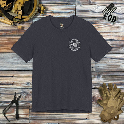 K-Factor Supply Co Small Arms Mk 1 Mod 0 - M4 (Back Print) T-Shirt