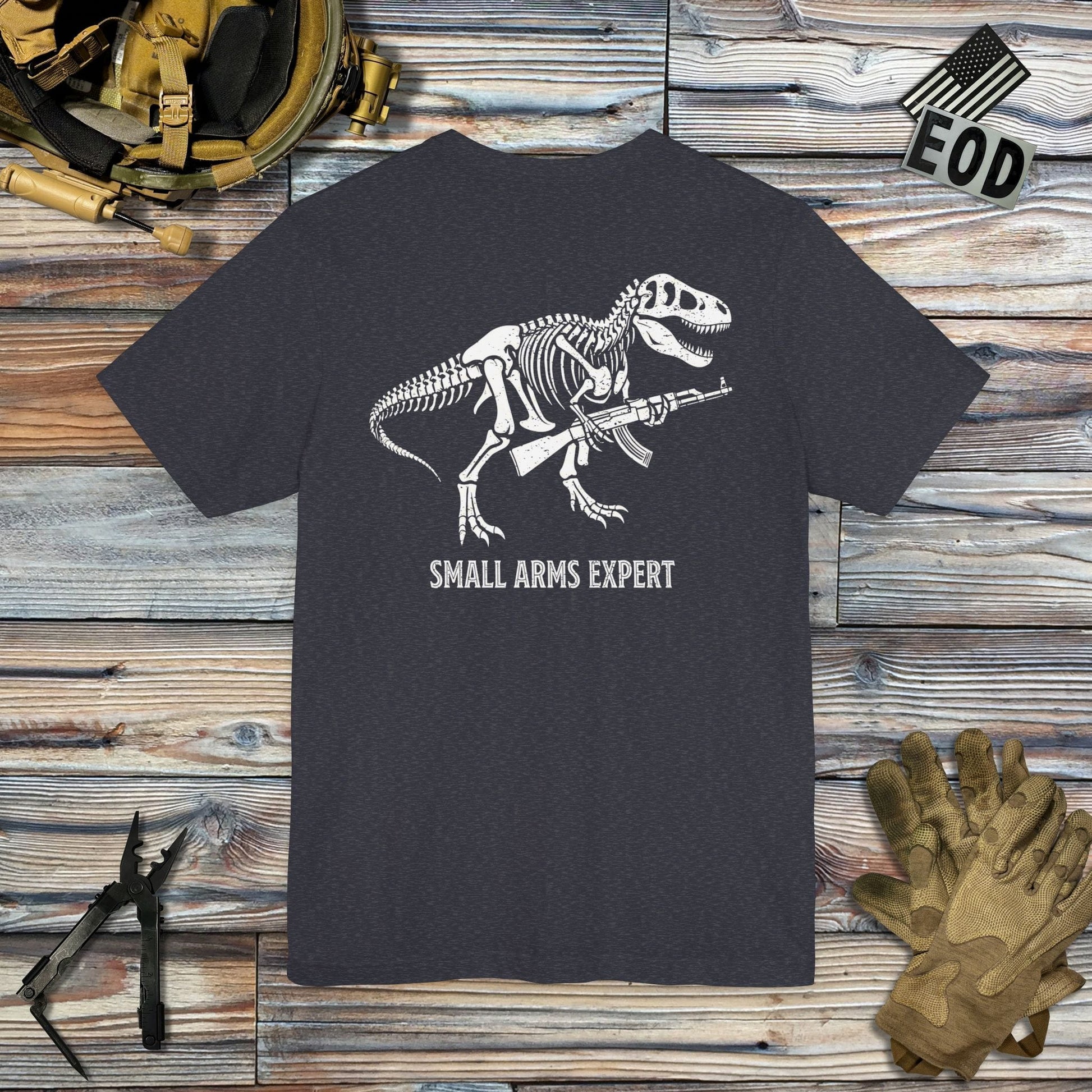 K-Factor Supply Co Small Arms Mk 1 Mod 1 - AK (Back Print) T-Shirt