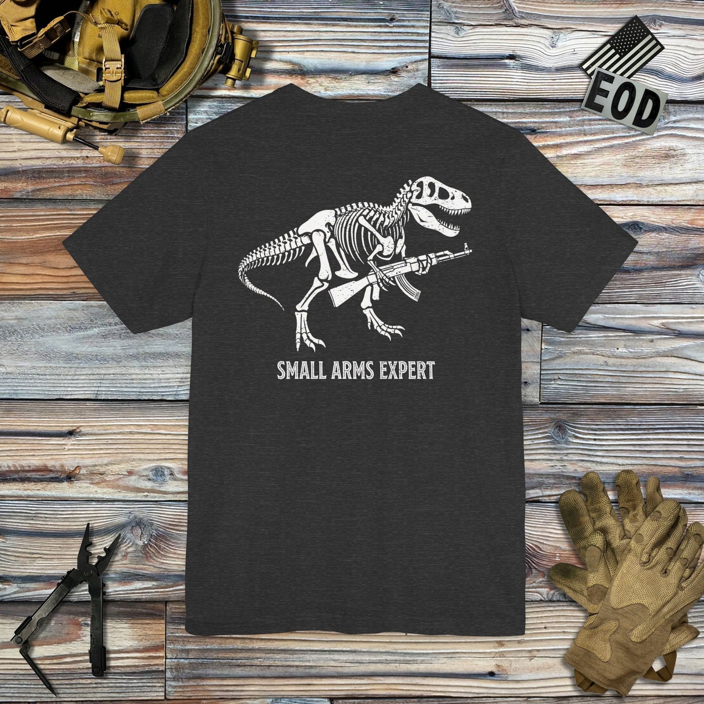K-Factor Supply Co Small Arms Mk 1 Mod 1 - AK (Back Print) T-Shirt