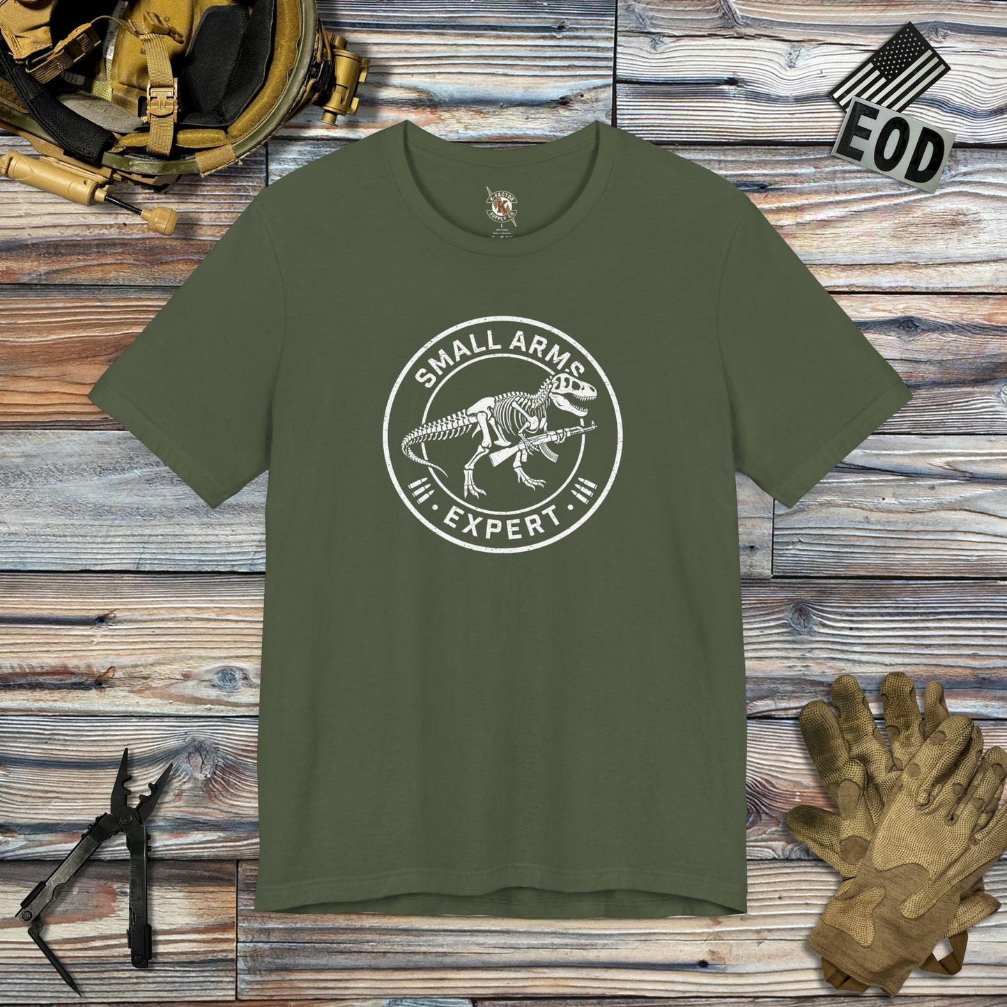 K-Factor Supply Co Small Arms Mk 2 Mod 1 - AK T-Shirt Military Green / S