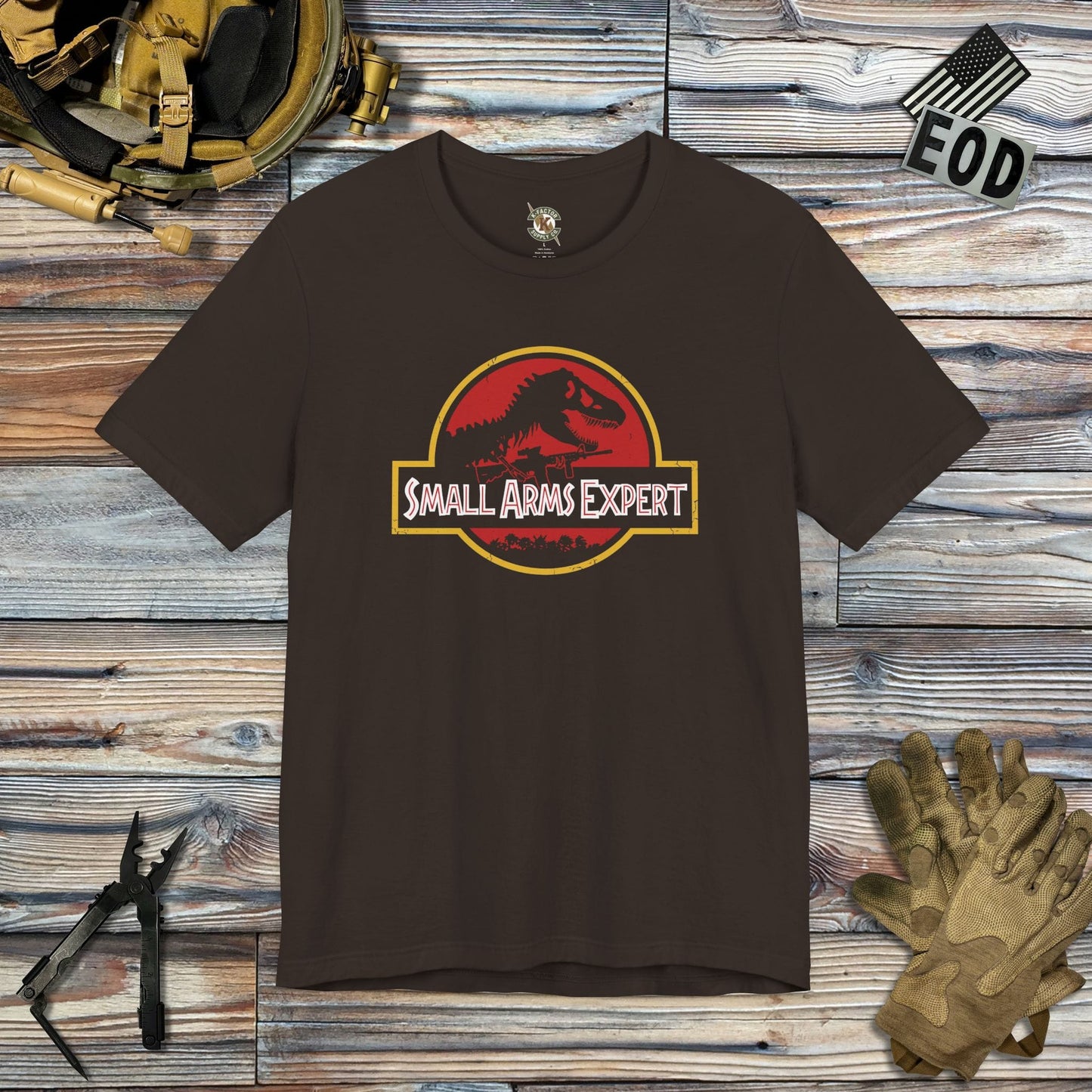 K-Factor Supply Co Small Arms Mk 3 T-Shirt Brown / S
