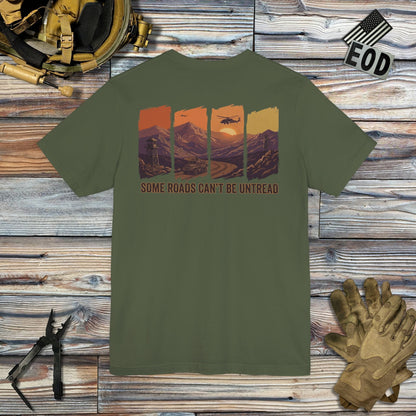 K-Factor Supply Co Some Roads (Back Print) T-Shirt