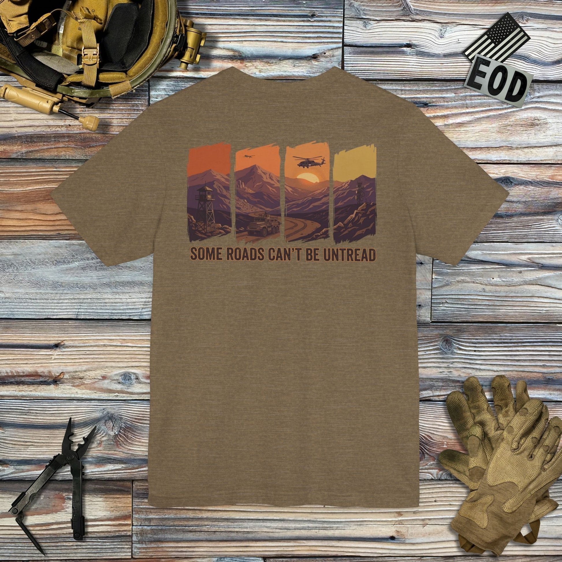 K-Factor Supply Co Some Roads (Back Print) T-Shirt
