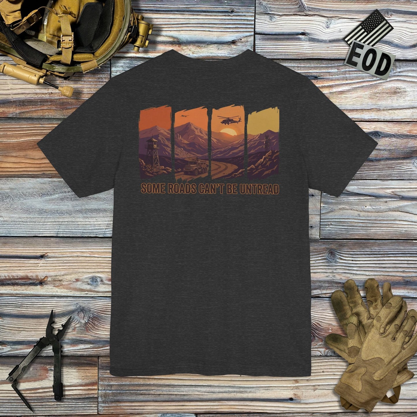 K-Factor Supply Co Some Roads (Back Print) T-Shirt
