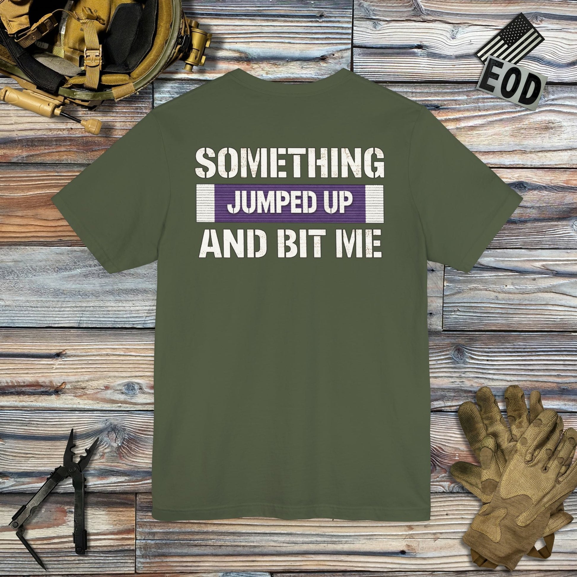 K-Factor Supply Co Something Bit Me (Back Print) T-Shirt