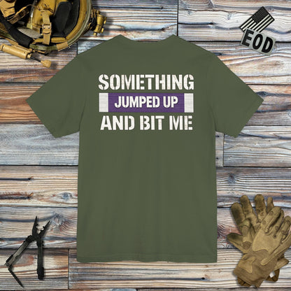 K-Factor Supply Co Something Bit Me (Back Print) T-Shirt