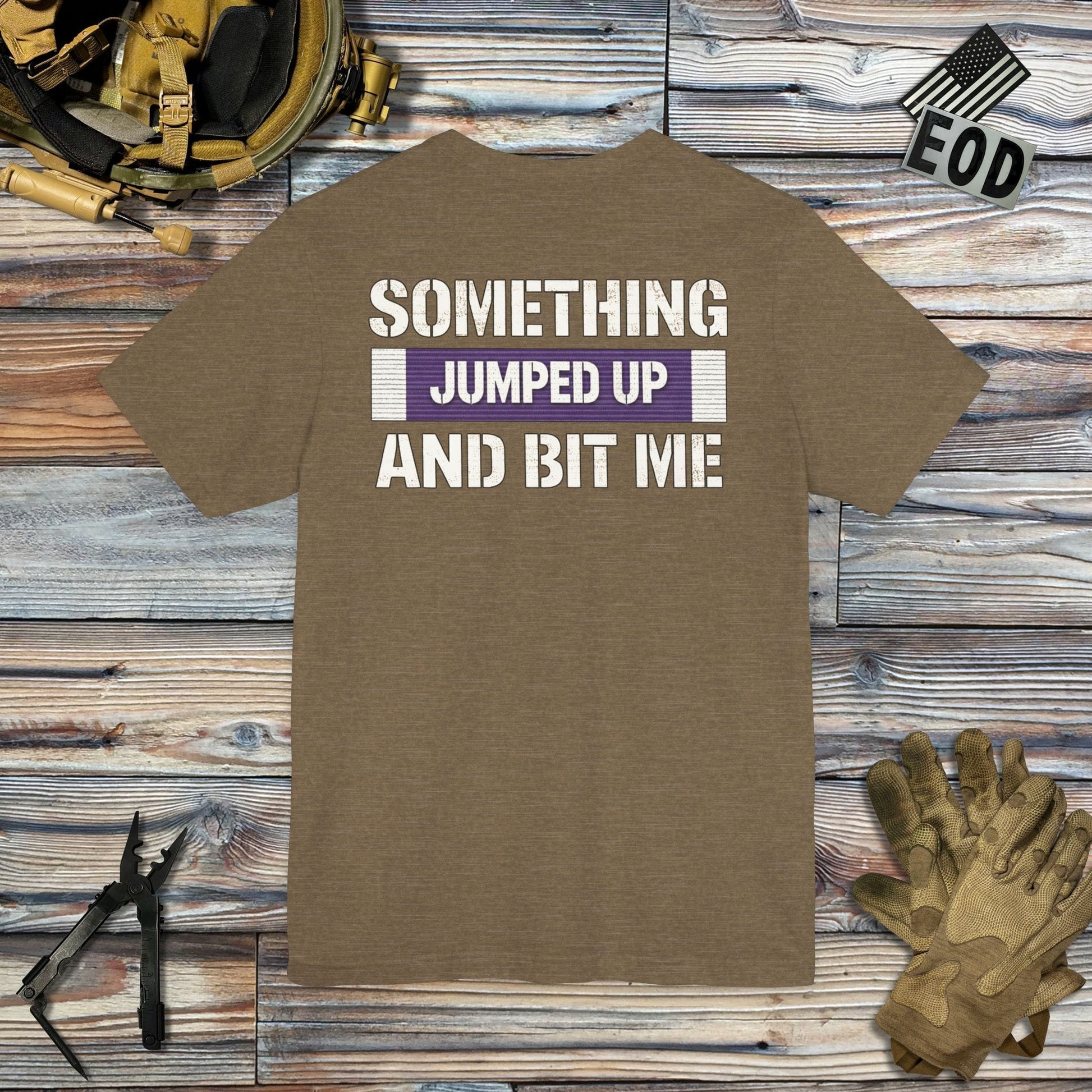 K-Factor Supply Co Something Bit Me (Back Print) T-Shirt