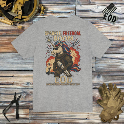 K-Factor Supply Co Sparkle Freedom JROD [EOD-edit] (Back Print) T-Shirt