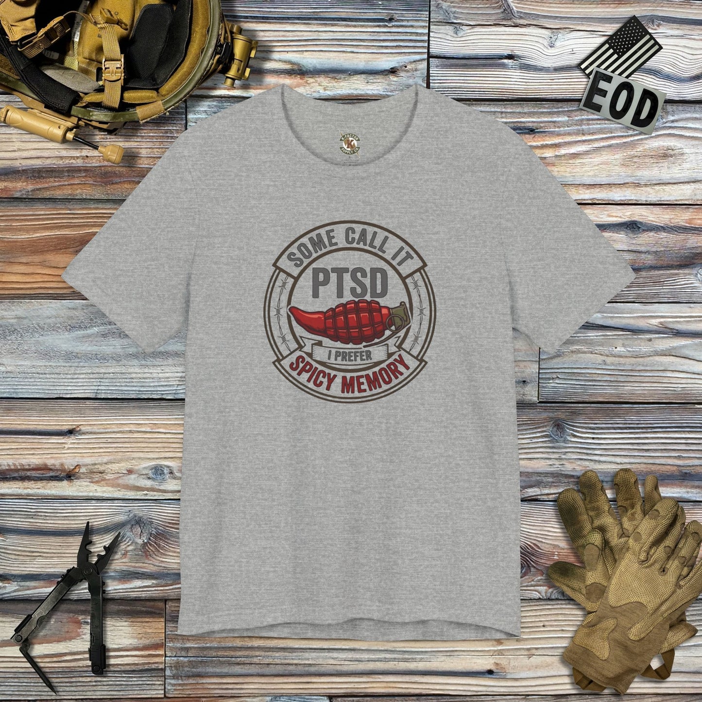 K-Factor Supply Co Spicy Memory Mk 2 T-Shirt Athletic Heather / S