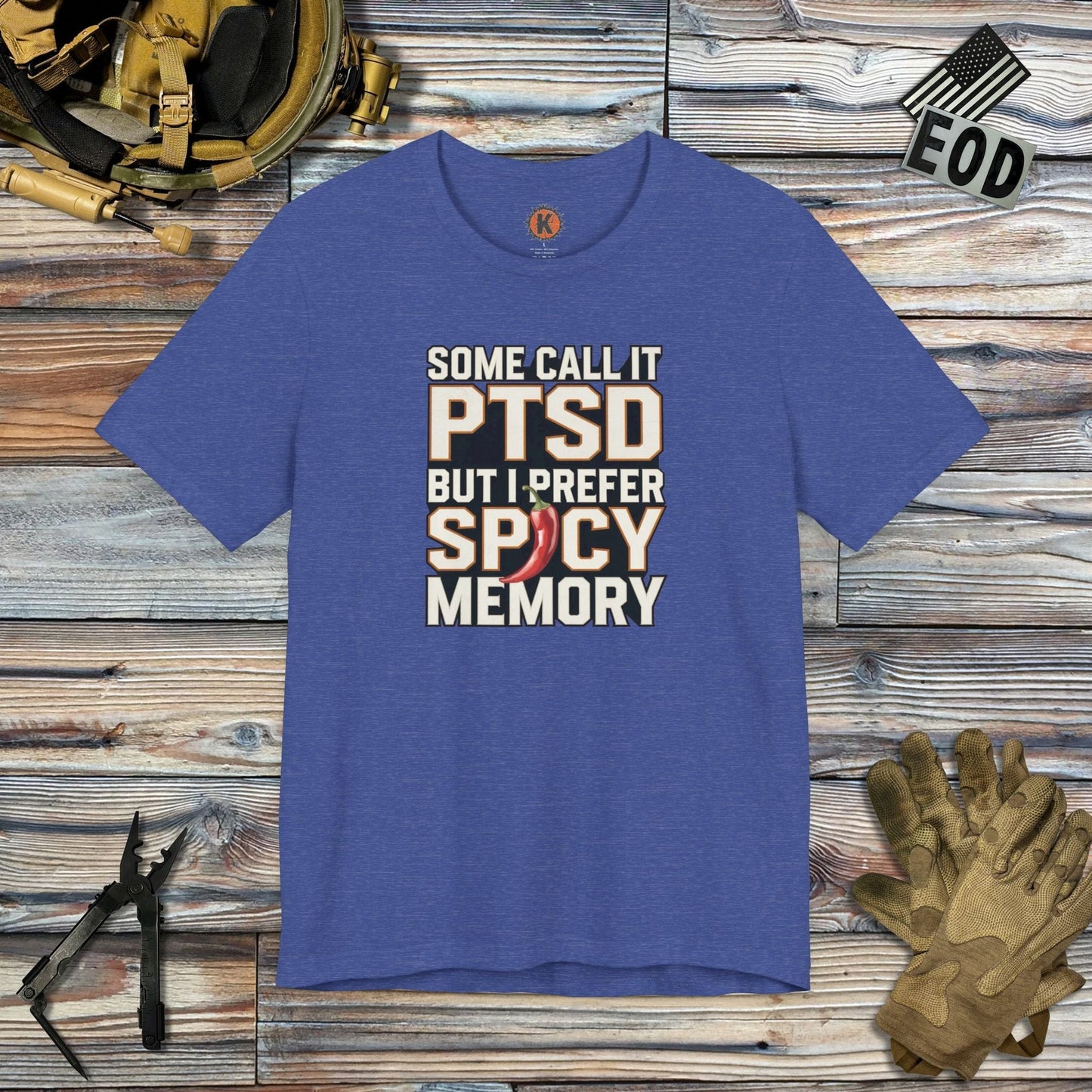 K-Factor Supply Co Spicy Memory T-Shirt Heather True Royal / S