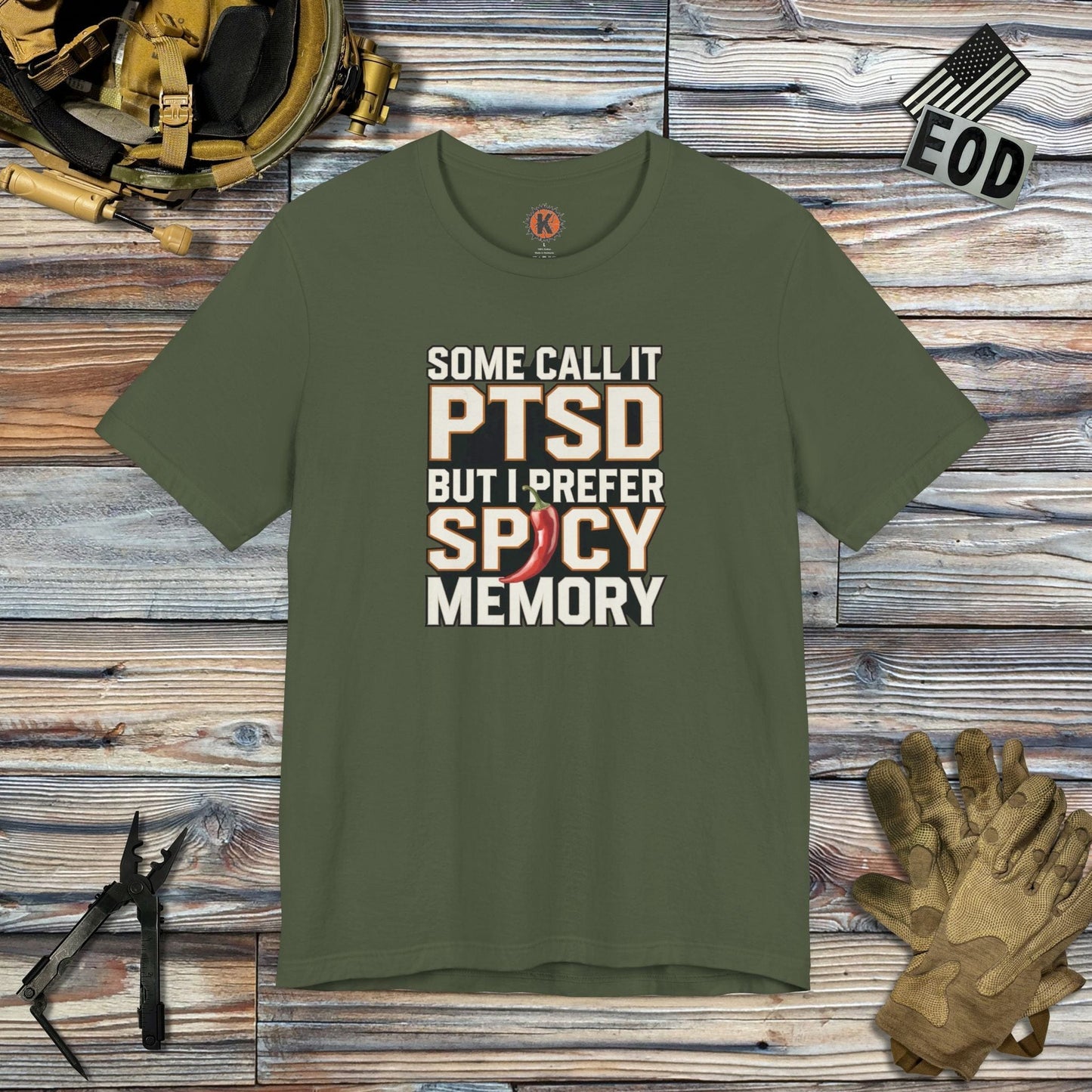 K-Factor Supply Co Spicy Memory T-Shirt Military Green / S