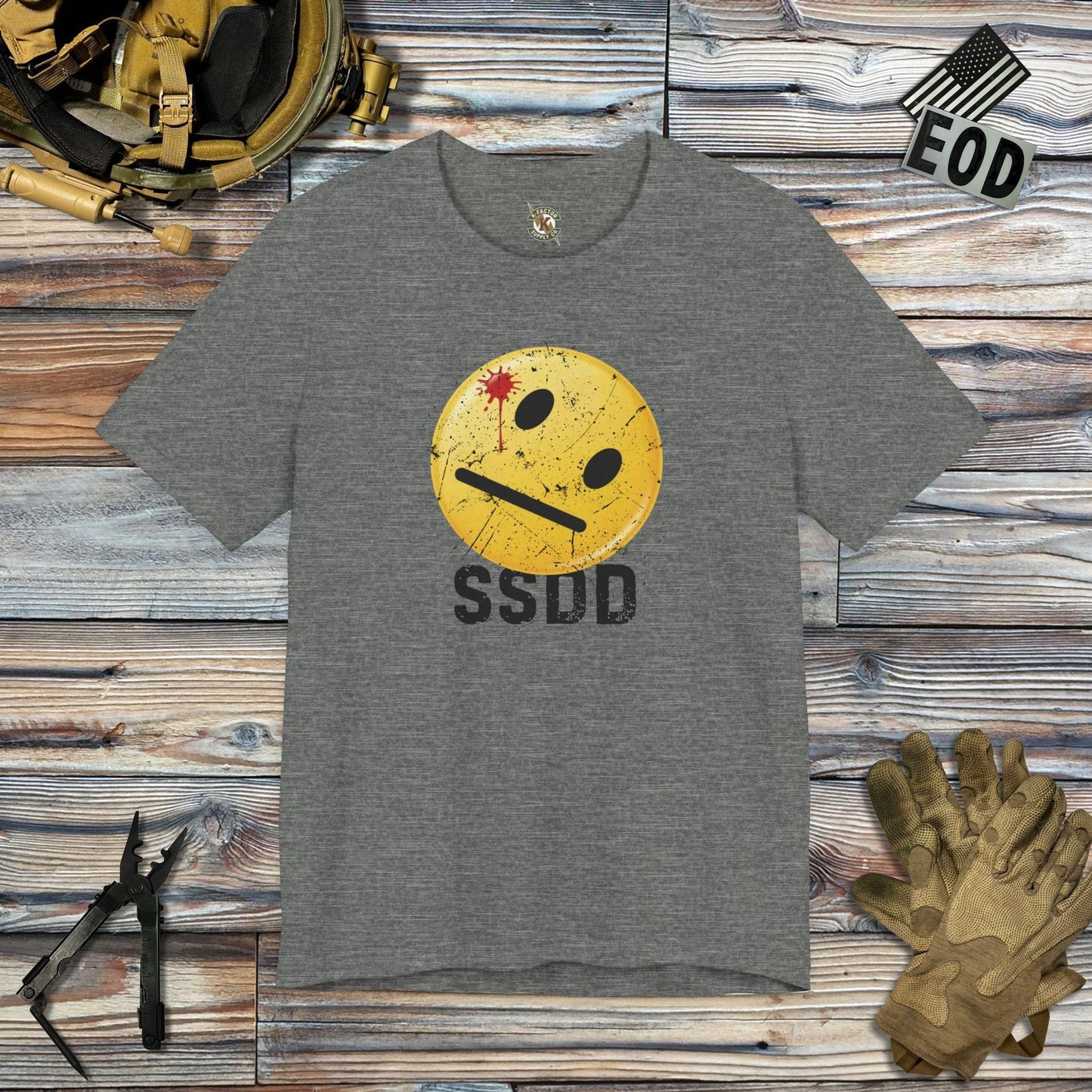 K-Factor Supply Co SSDD T-Shirt Deep Heather / S