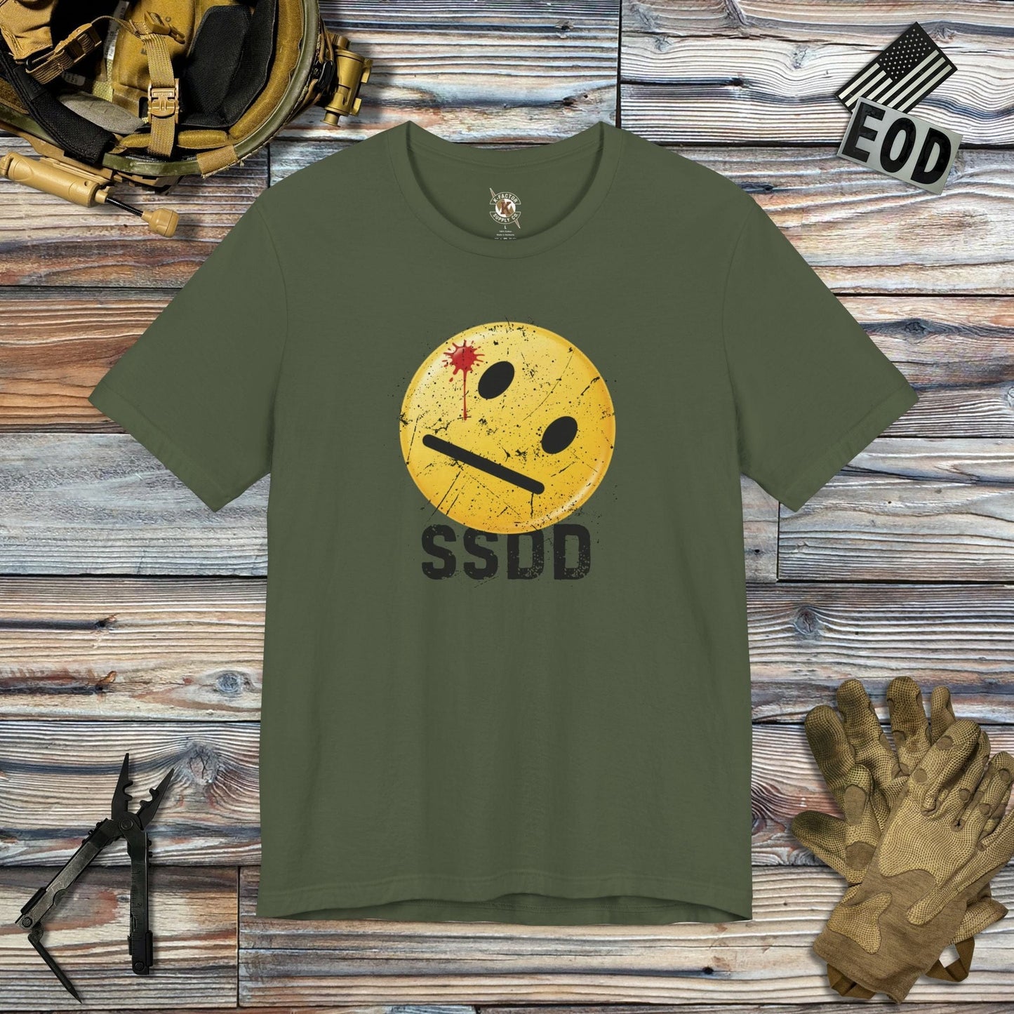 K-Factor Supply Co SSDD T-Shirt Military Green / S