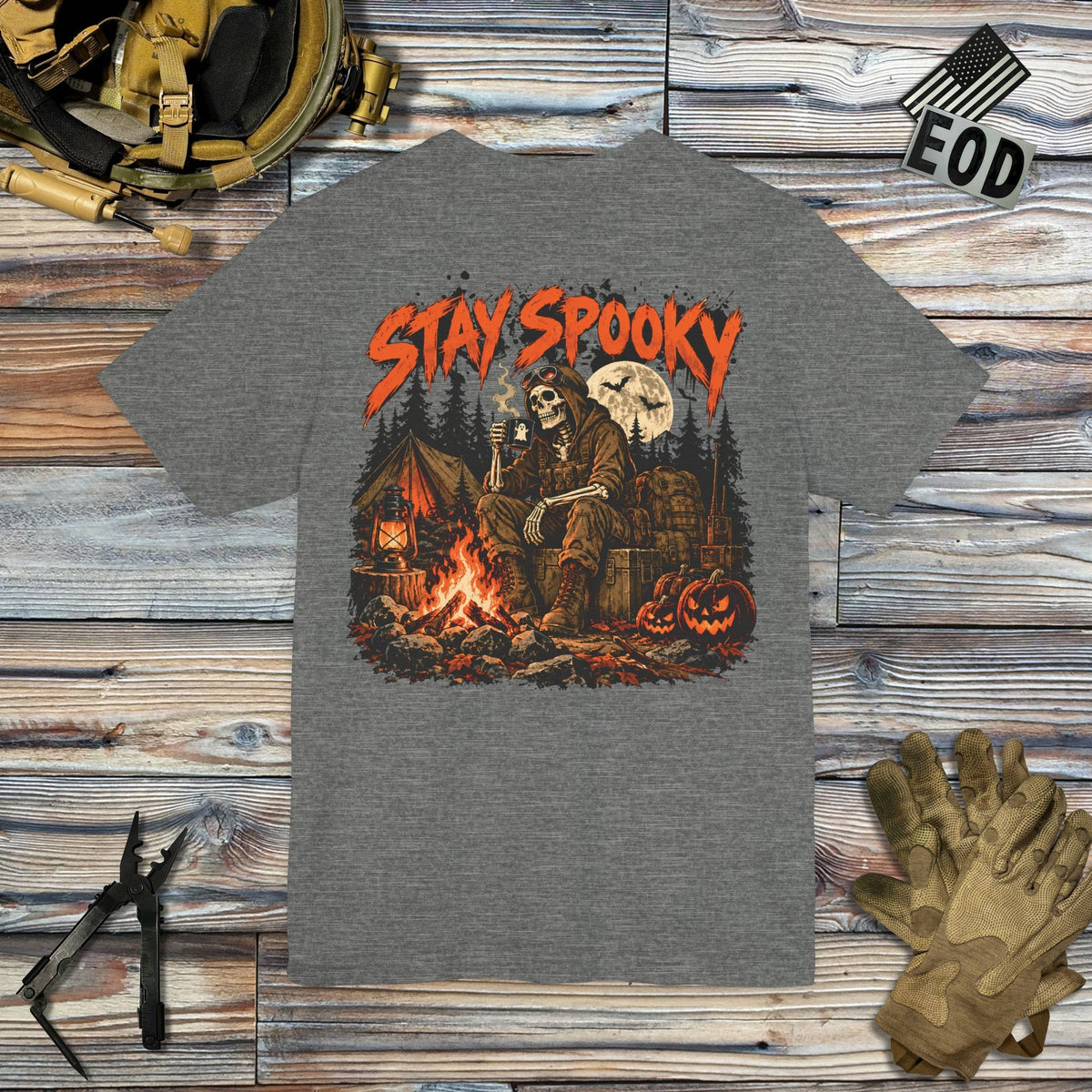 K-Factor Supply Co Stay Spooky (Back Print) T-Shirt