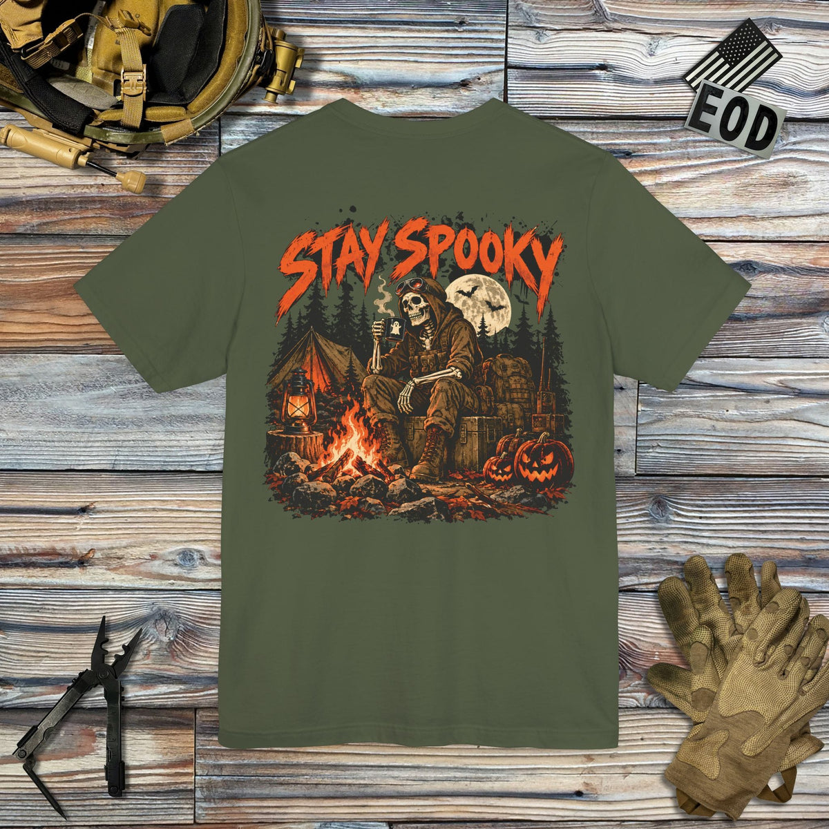 K-Factor Supply Co Stay Spooky (Back Print) T-Shirt