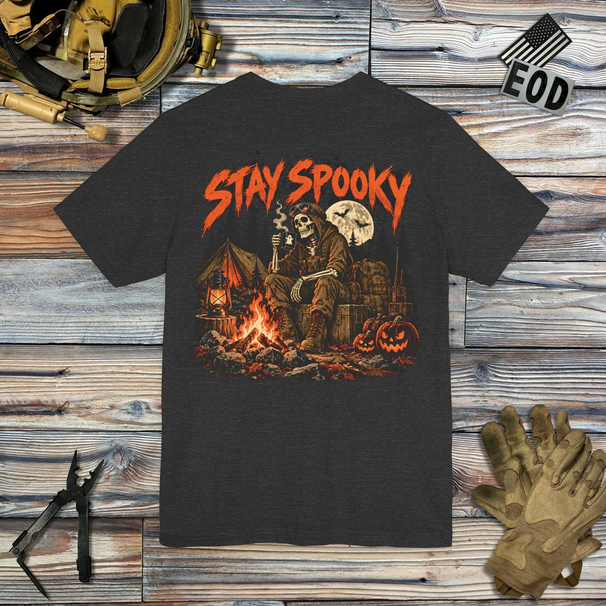 K-Factor Supply Co Stay Spooky (Back Print) T-Shirt