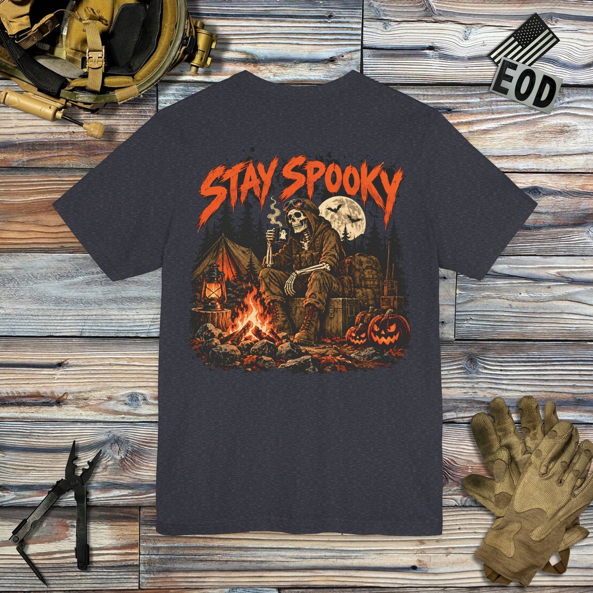 K-Factor Supply Co Stay Spooky (Back Print) T-Shirt