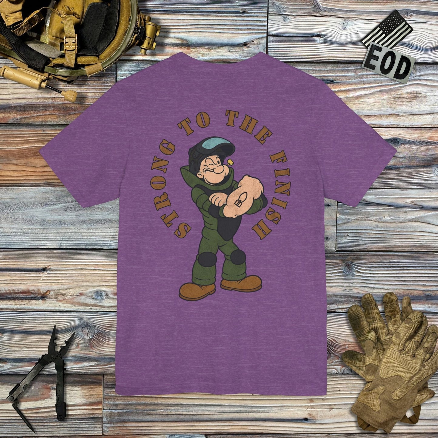 K-Factor Supply Co Strong to the Finish (Back Print) T-Shirt