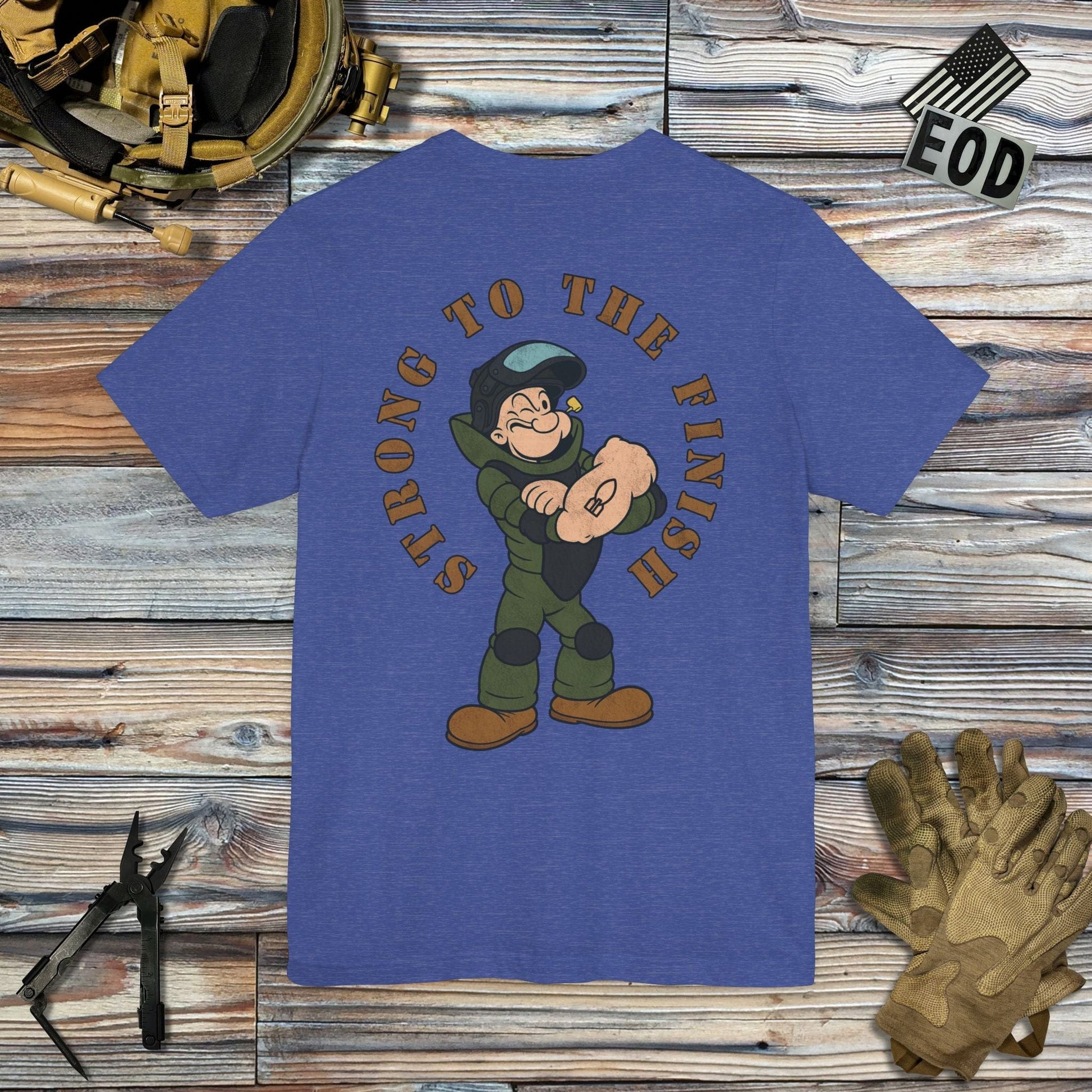 K-Factor Supply Co Strong to the Finish (Back Print) T-Shirt