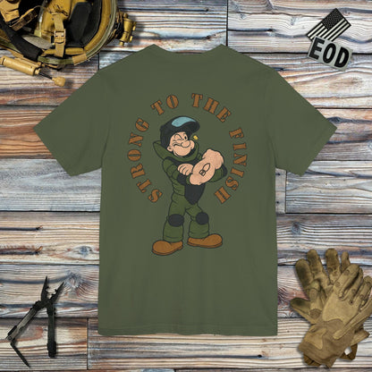 K-Factor Supply Co Strong to the Finish (Back Print) T-Shirt