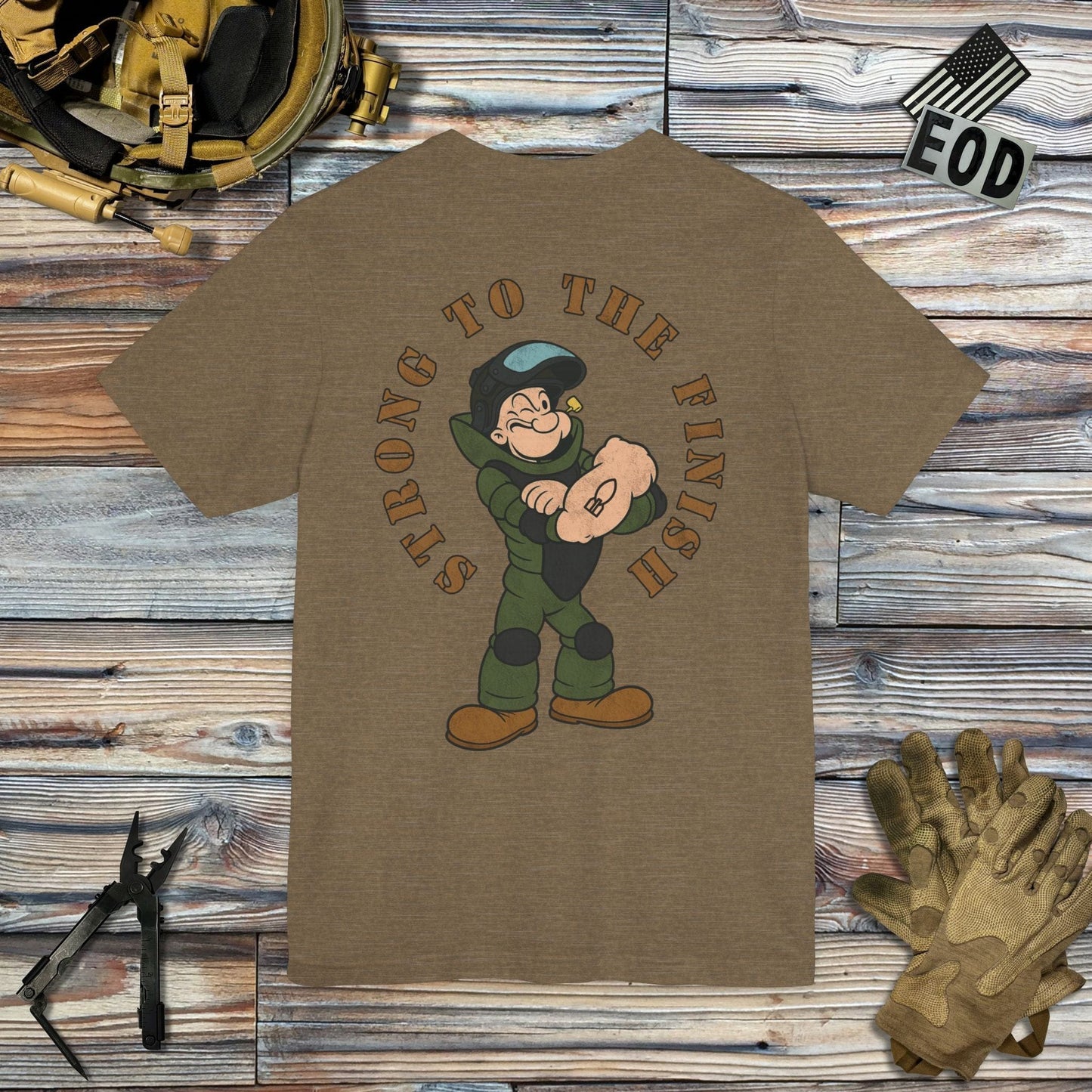 K-Factor Supply Co Strong to the Finish (Back Print) T-Shirt