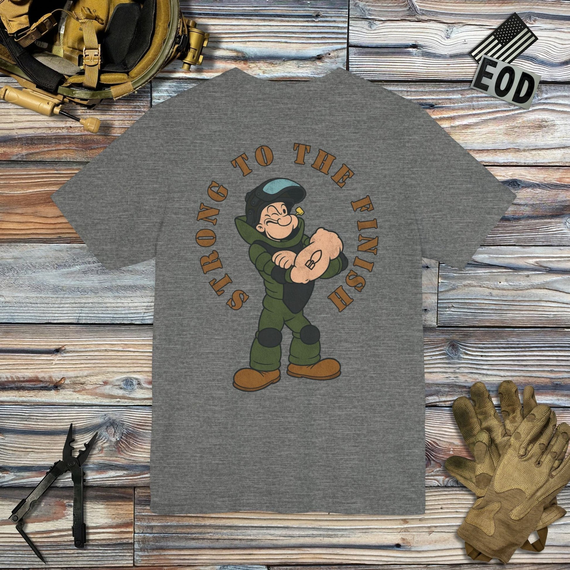 K-Factor Supply Co Strong to the Finish (Back Print) T-Shirt