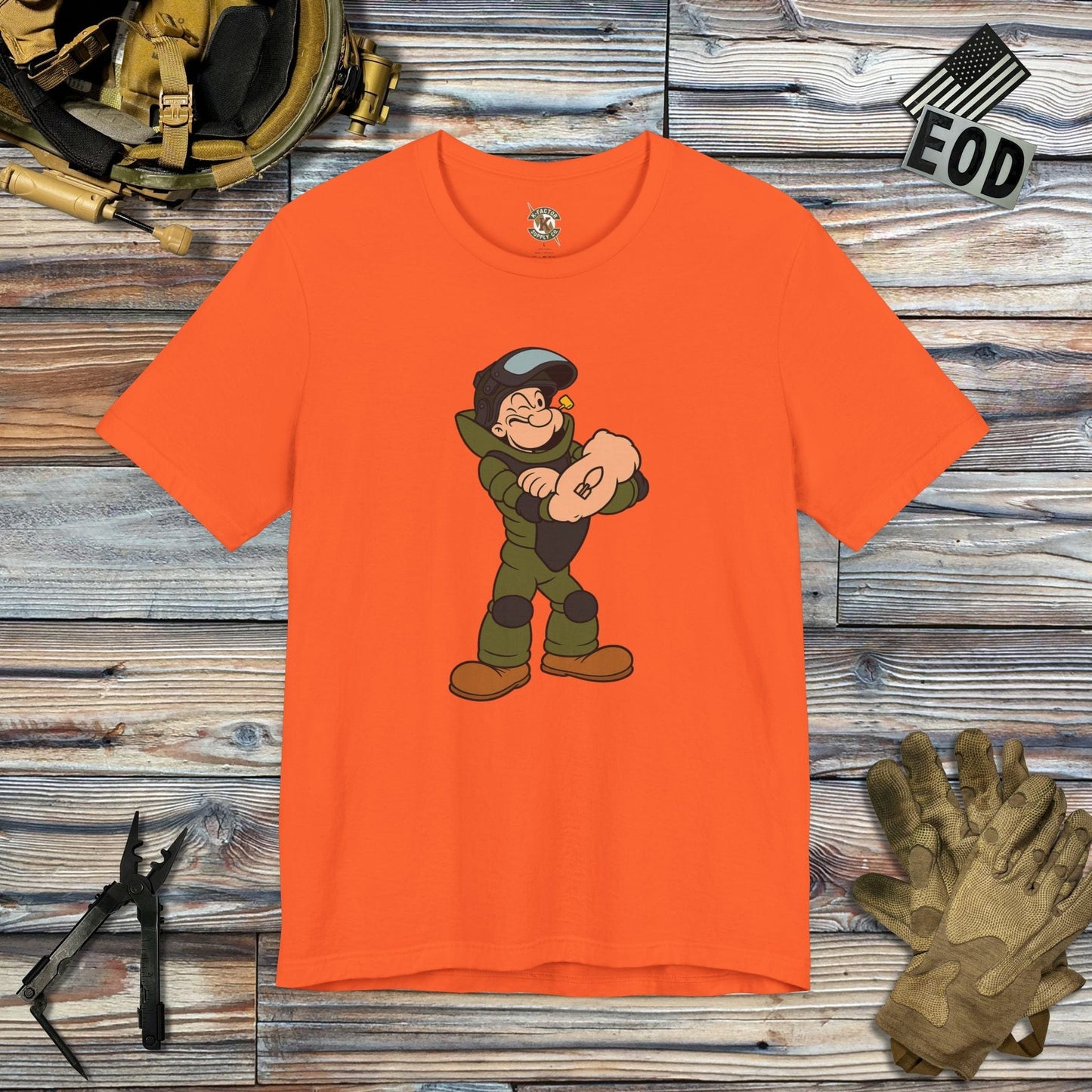 K-Factor Supply Co Strong to the Finish Mk 1 Mod 1 T-Shirt Orange / S