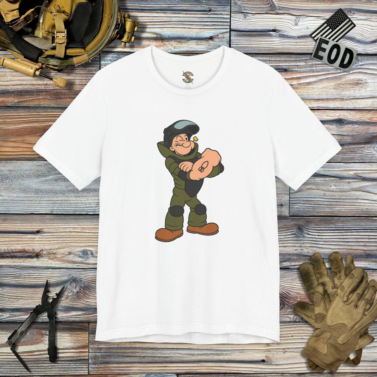 K-Factor Supply Co Strong to the Finish Mk 1 Mod 1 T-Shirt White / S