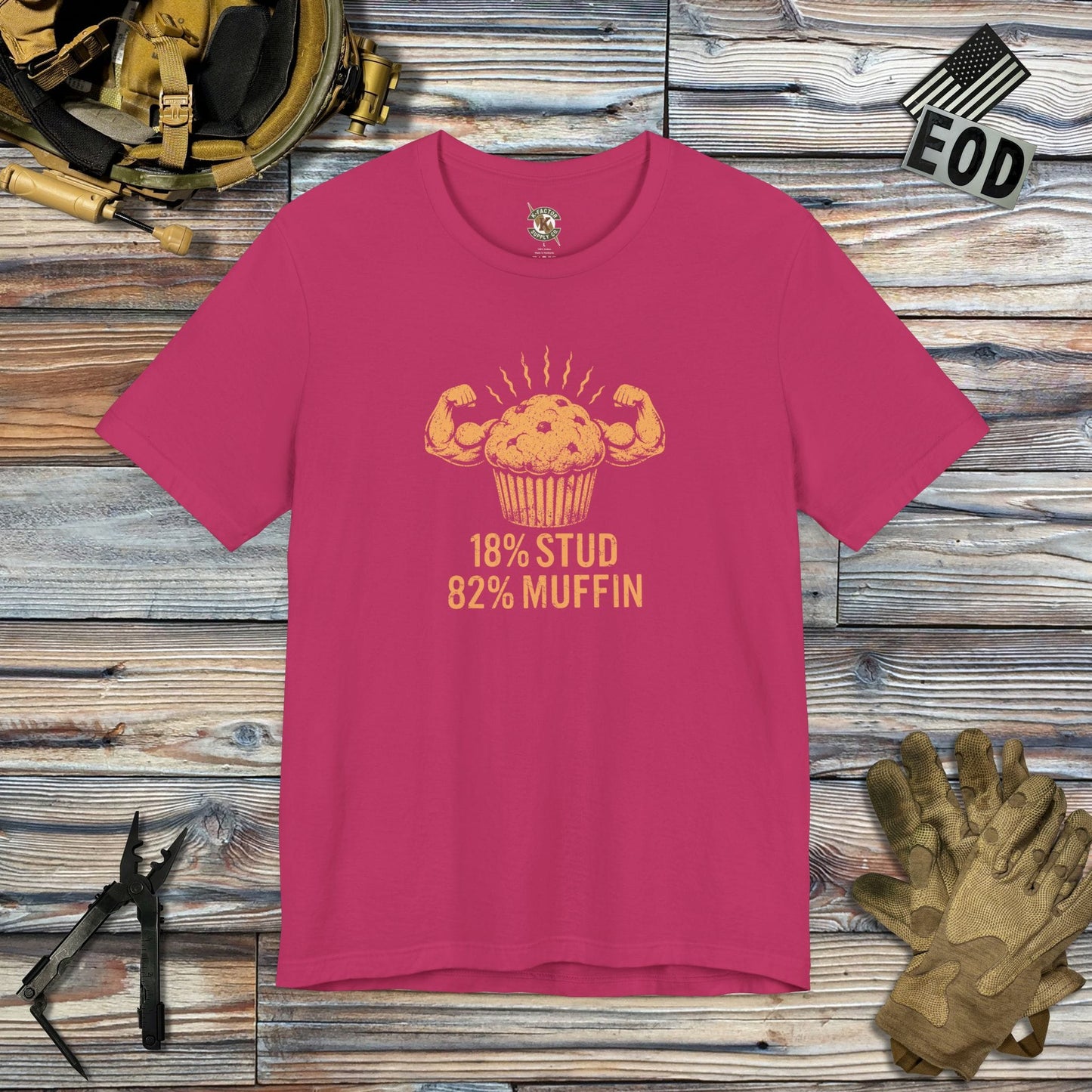 K-Factor Supply Co Stud Muffin Mk 2 T-Shirt Berry / S