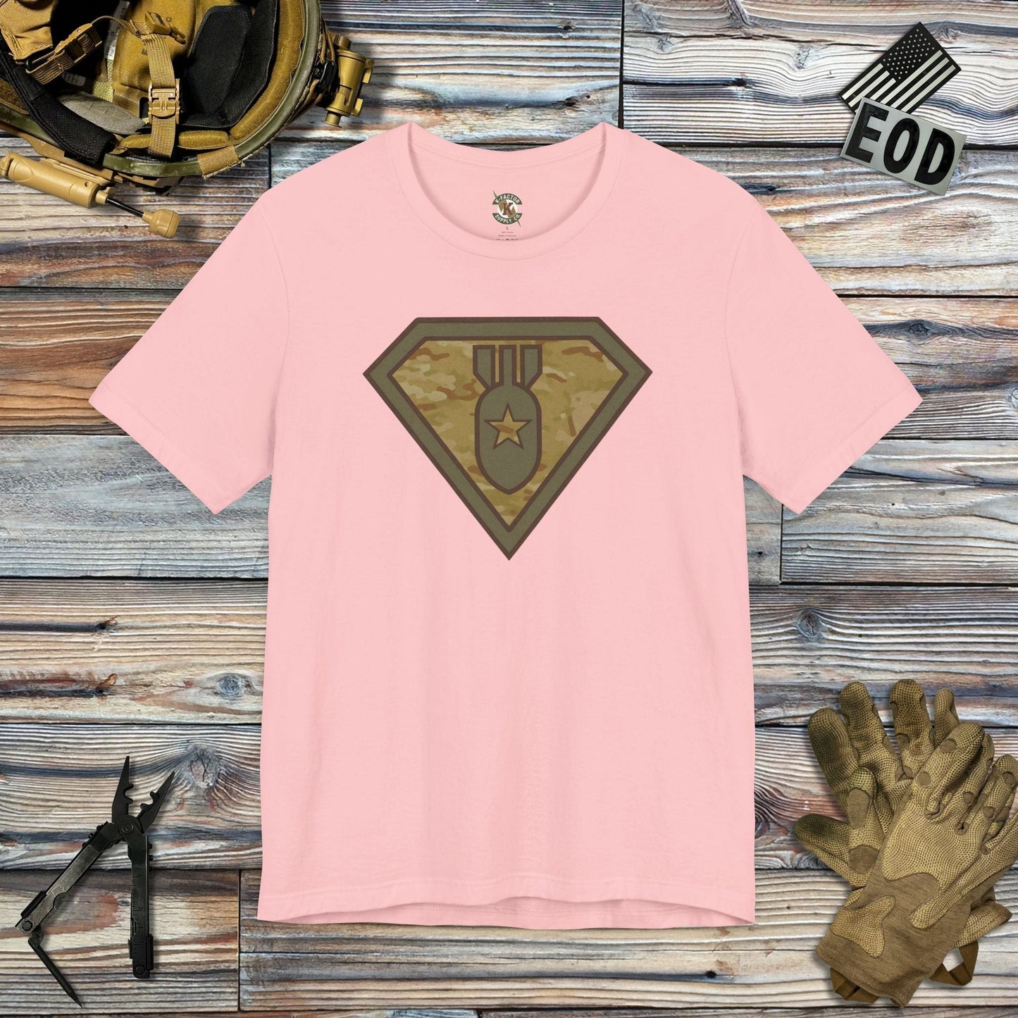 K-Factor Supply Co Super Tech (Camo) T-Shirt Pink / S