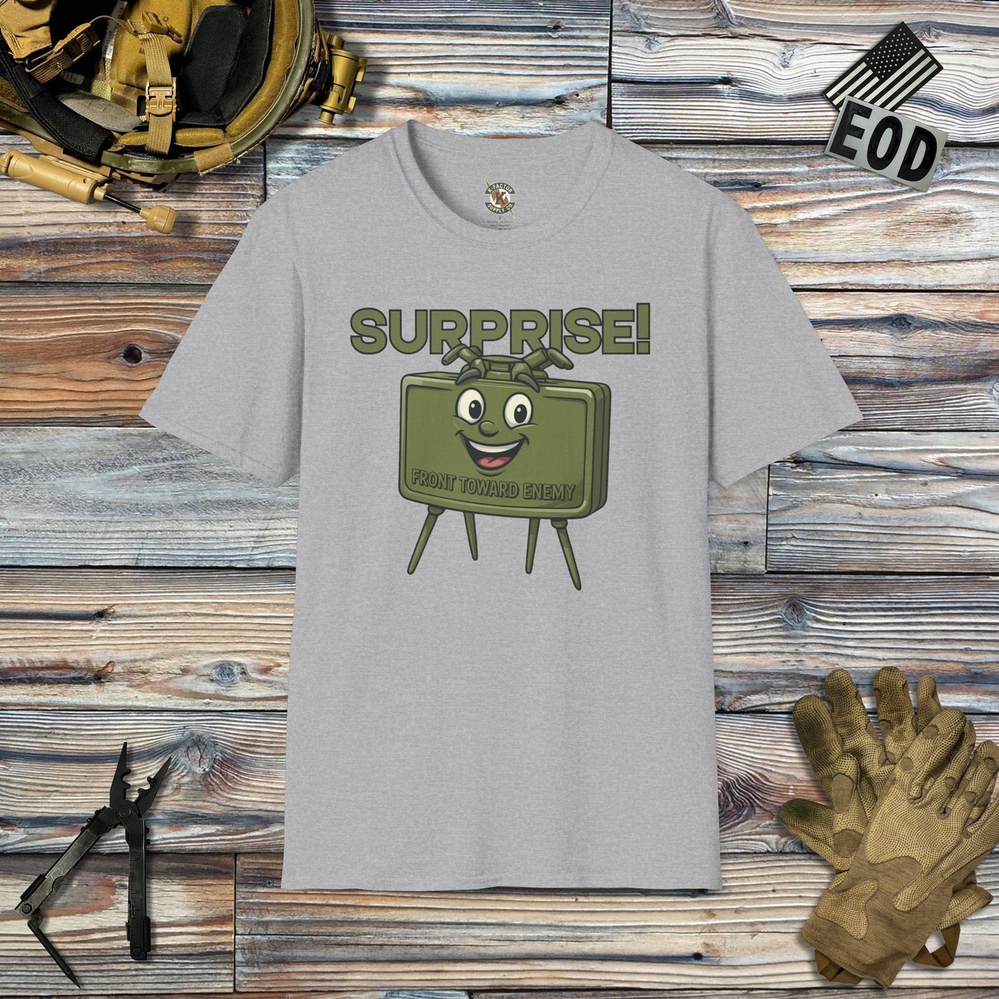 K-Factor Supply Co Surprise! (B+T) T-Shirt Sport Grey / 2XL