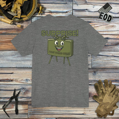 K-Factor Supply Co Surprise! (Back Print) T-Shirt