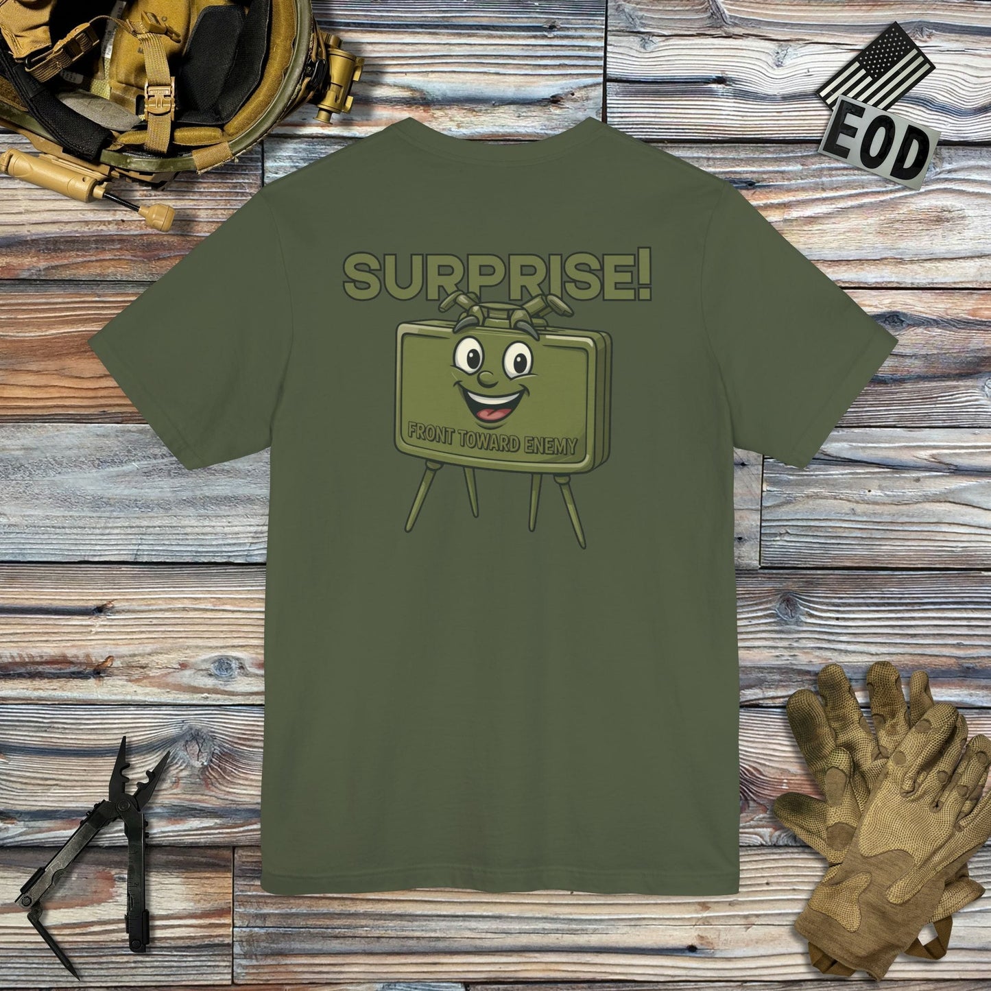 K-Factor Supply Co Surprise! (Back Print) T-Shirt