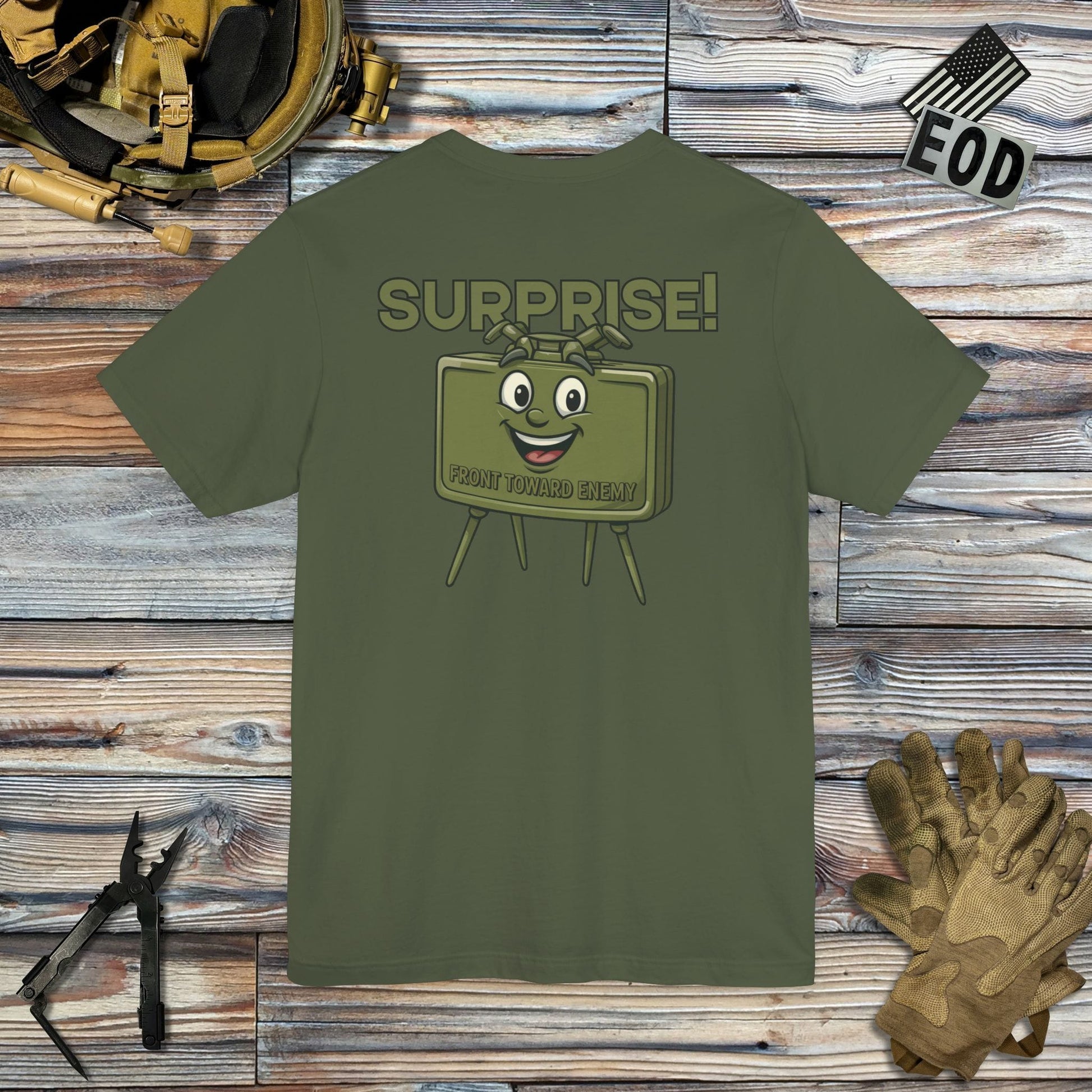 K-Factor Supply Co Surprise! (Back Print) T-Shirt