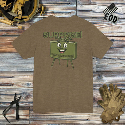 K-Factor Supply Co Surprise! (Back Print) T-Shirt