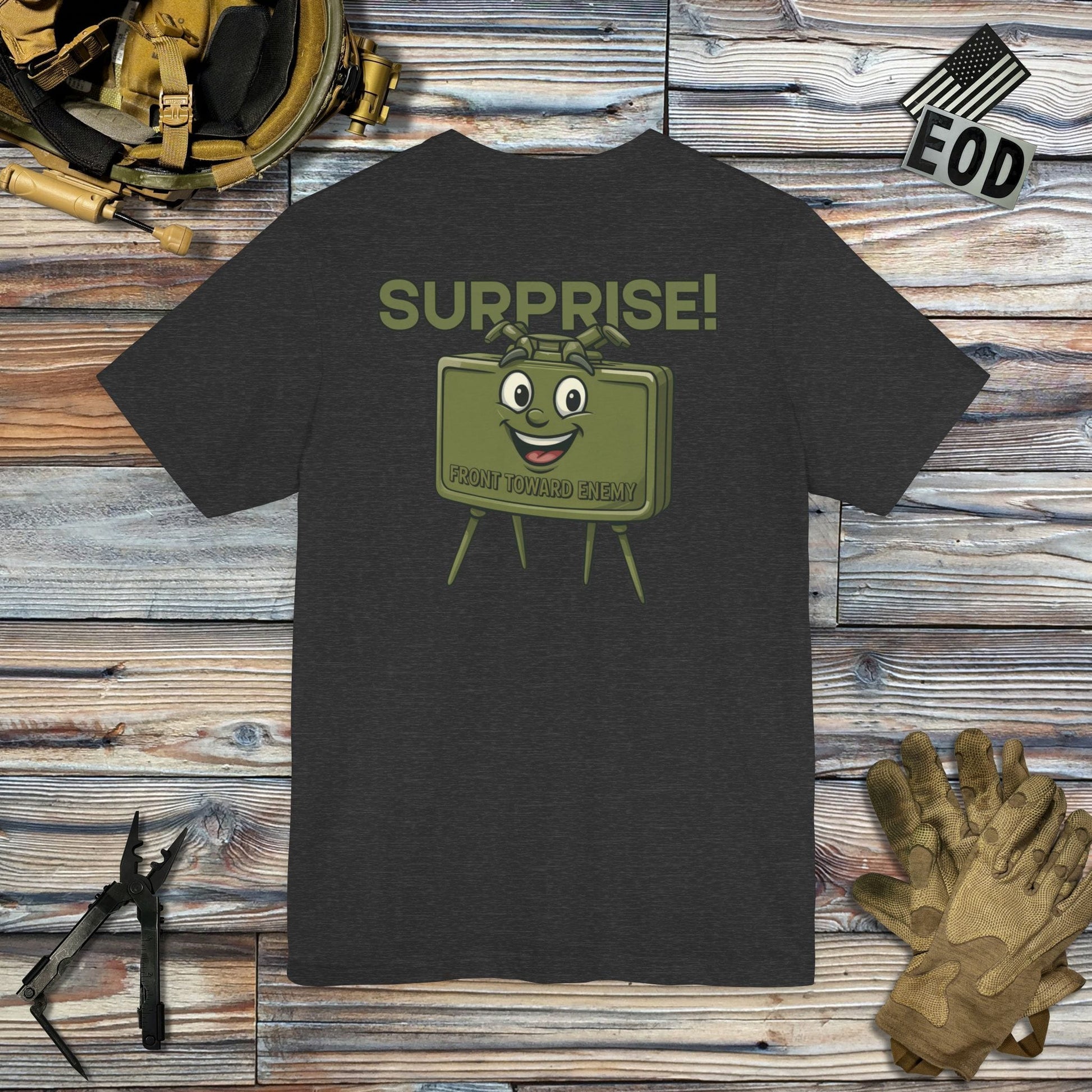 K-Factor Supply Co Surprise! (Back Print) T-Shirt